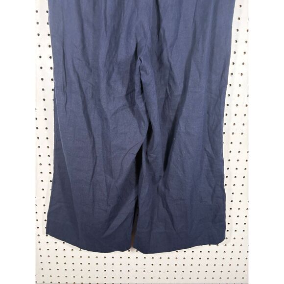 Banana Republic wide leg crop linen blend pants size M - Picture 6 of 9